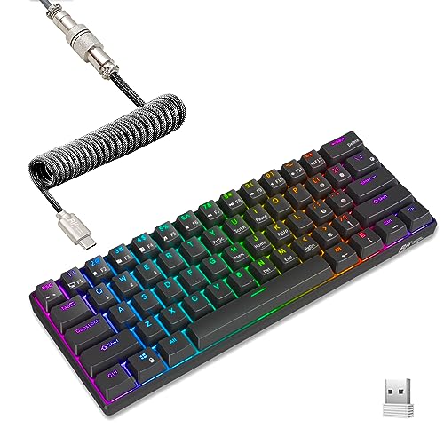 Amazon | RK RK61ワイヤレスメカニカルゲーミングキーボード61キーRGB